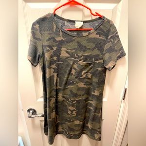 Camo T shirt dress ✨